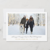 モダンなクリスマスカード 招待状 (裏面)