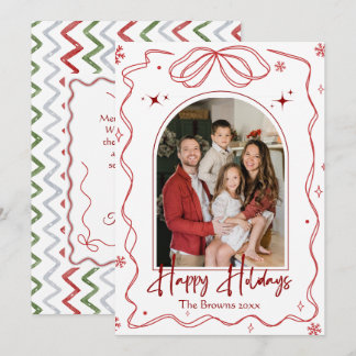 モダンなクリスマスカード 1枚の写真 シーズンカード