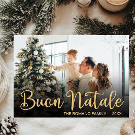 モダンなクリスマスカード「Buon Natale」フォトカード シーズンカード
