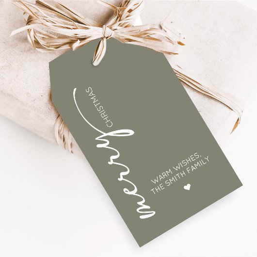 モダンなクリスマスギフタグ ギフトタグ