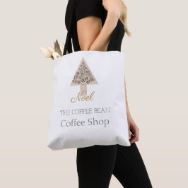 モダンなクリスマスコーヒーショップのブランディング トートバッグ