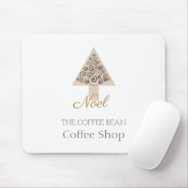 モダンなクリスマスコーヒーショップのブランディング マウスパッド