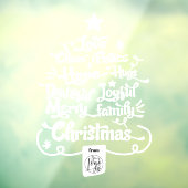 モダンなクリスマスツリーのフレーズ タイポグラフィロゴ ウィンドウサイン (シート3)