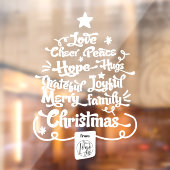 モダンなクリスマスツリーのフレーズ タイポグラフィロゴ ウィンドウサイン (シート2)