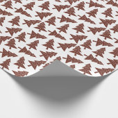 モダンなクリスマスツリーの中立包装紙 ラッピングペーパー (角)