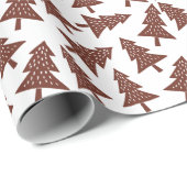 モダンなクリスマスツリーの中立包装紙 ラッピングペーパー (ロールコーナー)