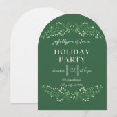 モダンなクリスマスパーティー 招待状 (正面/裏面)