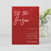 モダンなクリスマスパーティ 招待状 (スタンド正面)