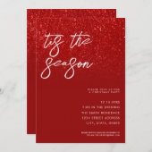 モダンなクリスマスパーティ 招待状 (正面/裏面)