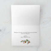 モダンなクリスマス写真グリーティング シーズンカード (内部)