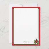 モダンなクリスマス写真ホリデーカード シーズンカード (裏面)