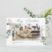 モダンなクリスマス写真年賀状 | ホリデーカード 招待状 (スタンド正面)