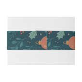 モダンなクリスマス2026 腹巻 – エレガントなホリデーシーズン 招待状ベリーバンド (裏面例)