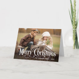 モダンなクリスマス2 フォト ホリデー カード