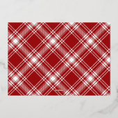 モダンなクリスマス おしゃれなシンプルな家族写真 箔シーズンカード (裏面)