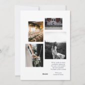 モダンなクリスマス おしゃれな赤いホイルの写真 シーズンカード (裏面)