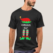 モダンなクリスマス かわいいエルフ Tシャツ