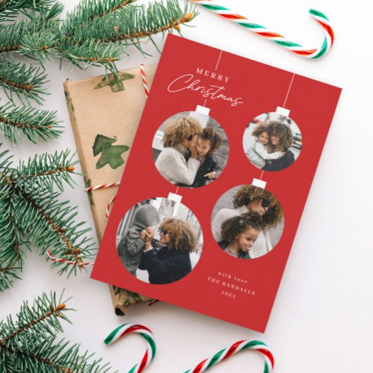 モダンなクリスマス オブジェ 4 写真 シーズンカード