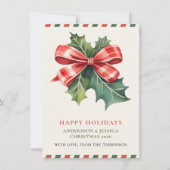 モダンなクリスマス シーズンカード (正面)