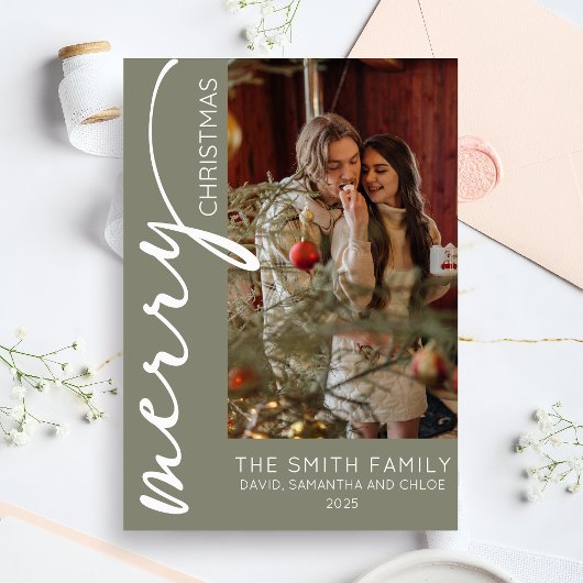 モダンなクリスマス シーズンカード