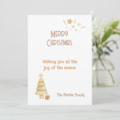 モダンなクリスマス スタイリッシュ ミニマル  シーズンカード (スタンド正面)