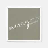 モダンなクリスマス スタンダードカクテルナプキン (正面)