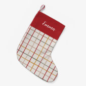 モダンなクリスマス スモールクリスマスストッキング (正面 (吊り時))