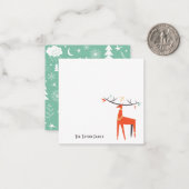 モダンなクリスマス | ビンテージ | レトロ | ノルディック ノートカード (正面/裏面インサイチュ)