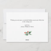 モダンなクリスマス　フォト　グリーティング シーズンカード (裏面)