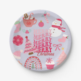 モダンなクリスマス ペーパープレート