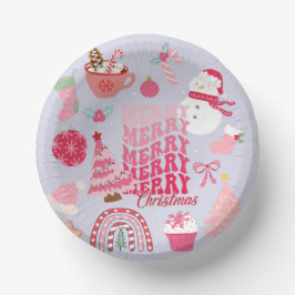 モダンなクリスマス ペーパーボウル