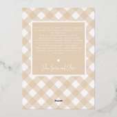 モダンなクリスマス　ミニマル　1枚　フォト　ベージュ 箔シーズンカード (裏面)