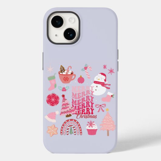モダンなクリスマス Case-Mate iPhoneケース (裏面)