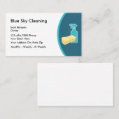 モダンなクリーニングの名刺 名刺 (正面/裏面)