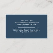 モダンなクリーニングの家女中のサービス業カード 名刺 (裏面)