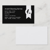 モダンなクリーニングサービス 名刺 (正面/裏面)