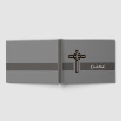 モダンなクロス ゲストブック (全面)