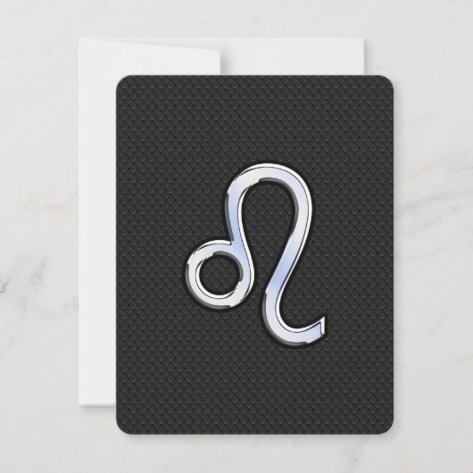 モダンなクロム仕上げの獅子座のヘビ革デザイン (正面)