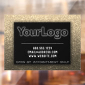 モダンなグリッターコーポレート会社 小規模ビジネス    ウィンドウサイン (シート2)