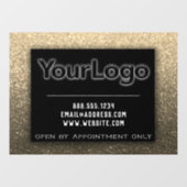 モダンなグリッターコーポレート会社 小規模ビジネス    ウィンドウサイン (シート)