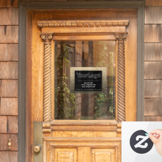 モダンなグリッターコーポレート会社 小規模ビジネス    ウィンドウサイン (ホームデコレーション)