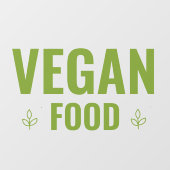 モダンなグリーンベジタリアンフード ウィンドウシール ウィンドウサイン (シート)