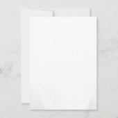 モダンなグリーン ユーカリ カップル ベビーシャワー 招待状 (裏面)