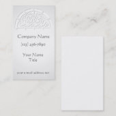 モダンなケルト族の白 名刺 (正面/裏面)