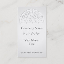 モダンなケルト族の白 名刺