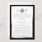 モダンなケルト族の結婚式招待状 招待状 (正面/裏面)