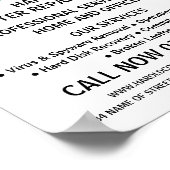 モダンなコンピュータ修理専門店の宣伝 ポスター (角)