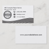 モダンなコンピュータ技術 名刺 (正面/裏面)