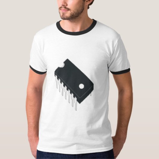 モダンなコンピュータ・チップ Tシャツ (正面)