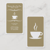 モダンなコーヒー 名刺 (正面/裏面)